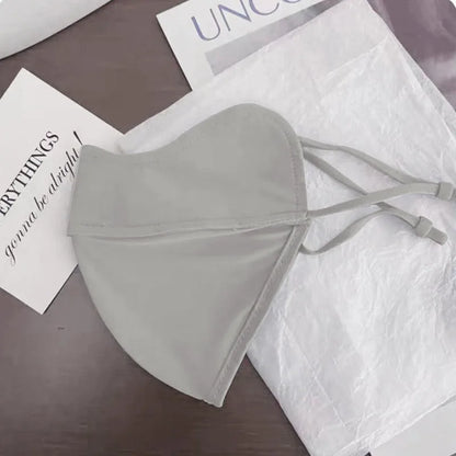 Sunscreen Face Scarf Thin Ice Silk Mask Summer Cover Veil Eye Protection Gini Golf Pattern Randomly On The Left Or Right Faces