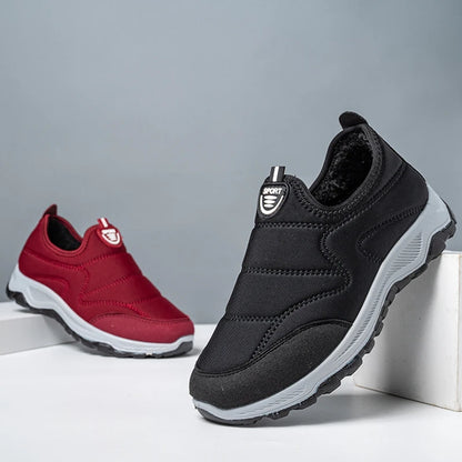 Winter Men Sneakers Warm Fur Men Ankel Boots Plush Men Snow Boots Plus Size Couple Shoes Non-Slip Men Boots Casual Men Shoes