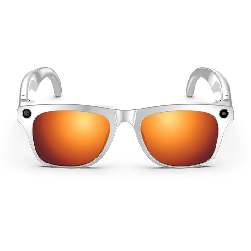 Smart Glasses 100W Camera Anti-shake Video Recording Music Control Photo Recognition Bluetooth Call Sports Sunglasses Waterproof