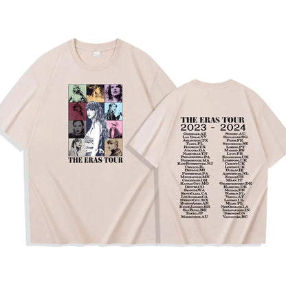 T.S The Era Tour T-shirt Man Women Harajuku O-neck Casual Shirt Fans Gift