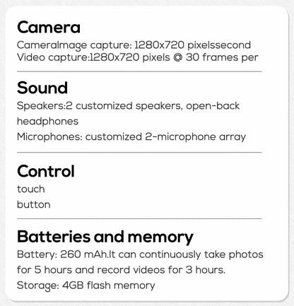 Smart Glasses 100W Camera Anti-shake Video Recording Music Control Photo Recognition Bluetooth Call Sports Sunglasses Waterproof