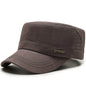 Hat Men's Flat Military Hat Is Simple And Versatile, Middle-Aged Hat Spring And Autumn Duck Tongue Casual Fashion New Style