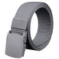 Men Belts Fashion Unisex Jeans Belts Adjustable Belt Men Outdoor Travel Hunting Waist Belt Automatic Plastic Buckle for Pants