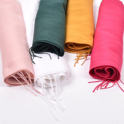 New autumn and winter solid color scarf for both men and women, 100g single color headscarf shawl