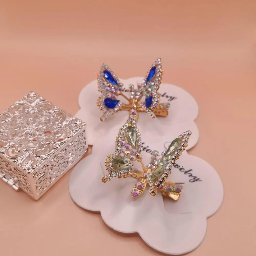 High-Appearance Hair Accessories - Fairy and Stylish Hair Ornaments, Moving Butterfly Hair Clips, New-Style Side Hairpins for Li