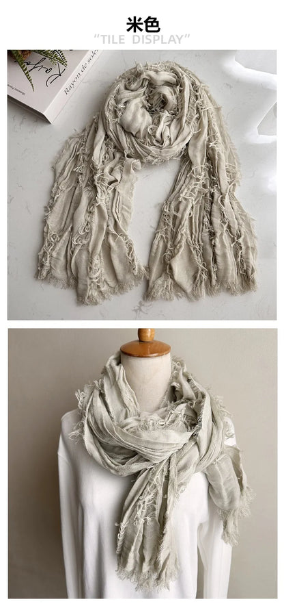 Retro Apocalyptic Scarves Capes Unisex Steampunk Hip Hop Cotton Linen Scarf Ruins Style Tactical Shawl Neck Warmer Outdoor