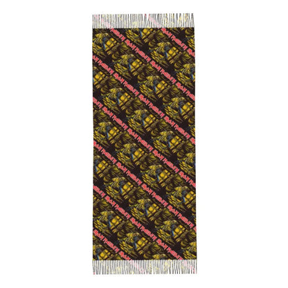 Custom Female Large British Heavy Metal Rock Iron Maidens Scarves Women Winter Soft Warm Tassel Shawl Wraps Scarf