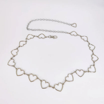 Female belts high-end luxury woman belt Heart Versatile Decoration Goth accessories Y2k belt Punk Waist Chain with Jeans Dress