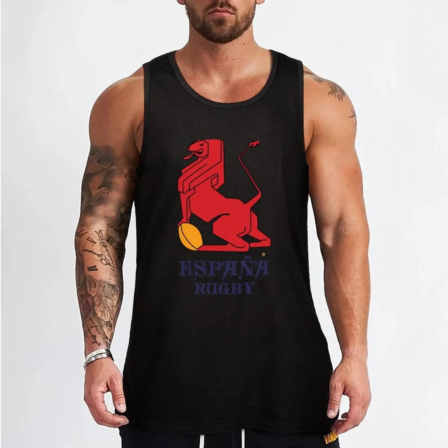 New Spain Rugby Tank Top men clothings t-shirt for men Sleeveless men