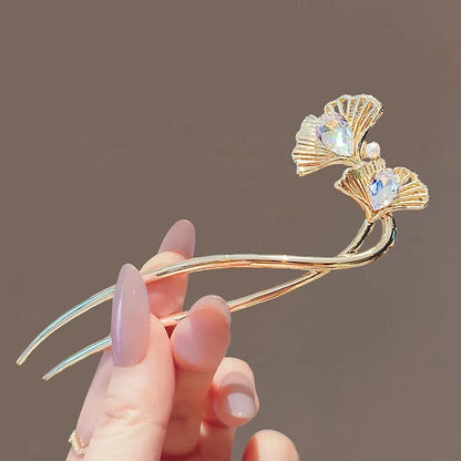 Fashion Hair Accessories Metal U Shape Hair Clip For Women Elegant Simulated Pearl Tassels Hairpin Female Headwear Gifts