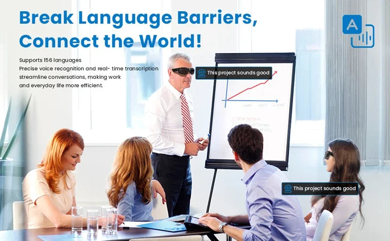 Smart Glasses 1080P Video Sports Glasses 4K Camera Music Call AI Translation Glasses Requires Card Insertion For Use