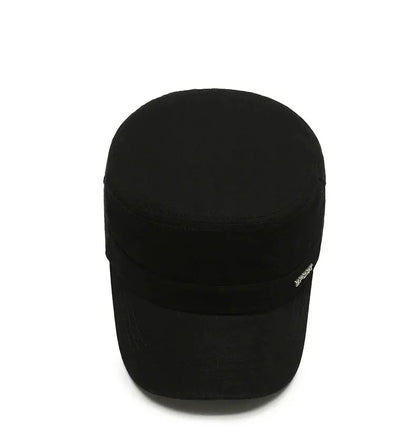 Hat Men's Flat Military Hat Is Simple And Versatile, Middle-Aged Hat Spring And Autumn Duck Tongue Casual Fashion New Style