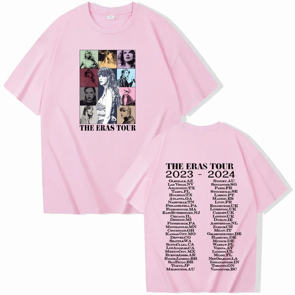 T.S The Era Tour T-shirt Man Women Harajuku O-neck Casual Shirt Fans Gift