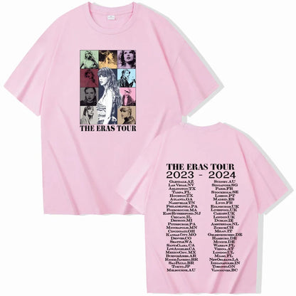 T.S The Era Tour T-shirt Man Women Harajuku O-neck Casual Shirt Fans Gift