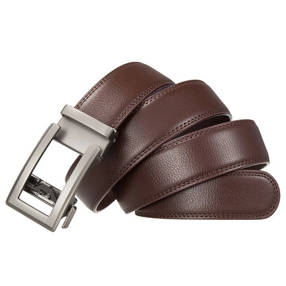 Business Belts for Men Genuine Leather Automatic Men Belt Luxury Waist Strap Designer Belts Male High Quality Fashion Formal