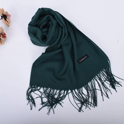 New autumn and winter solid color scarf for both men and women, 100g single color headscarf shawl