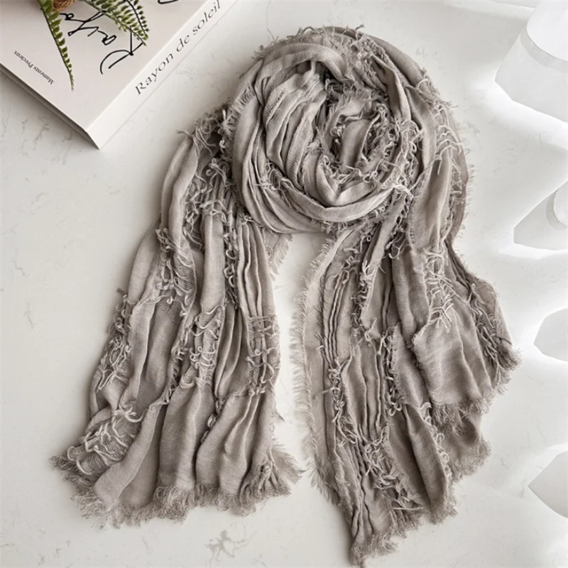 Retro Apocalyptic Scarves Capes Unisex Steampunk Hip Hop Cotton Linen Scarf Ruins Style Tactical Shawl Neck Warmer Outdoor