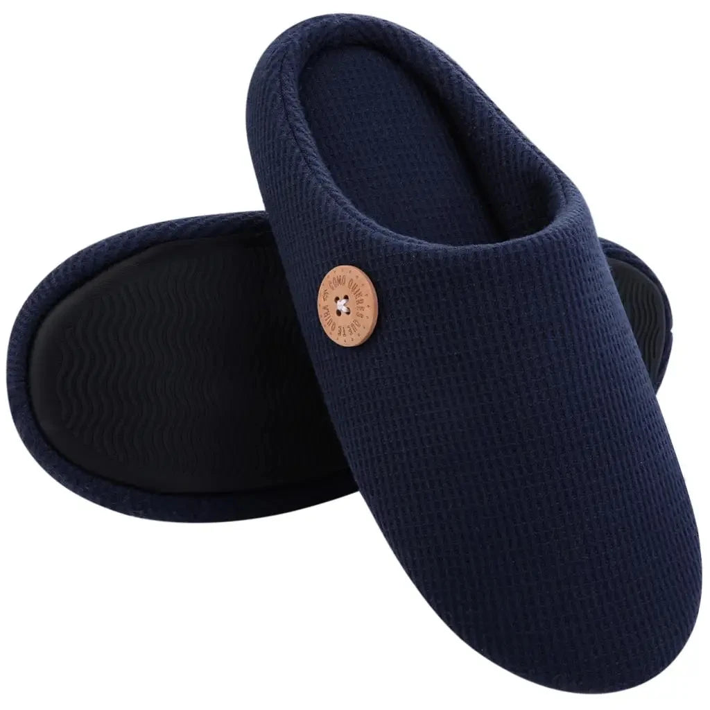 Classic Men Slippers Indoor Men House Slippers Fashion Soft Antiskid Men Shoes New Winter Cozy Flat Men Slippers Memory Foam