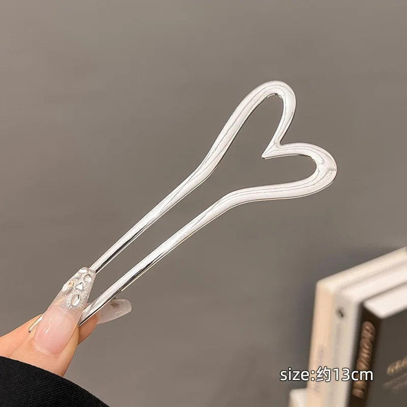 Fashion Hair Accessories Metal U Shape Hair Clip For Women Elegant Simulated Pearl Tassels Hairpin Female Headwear Gifts