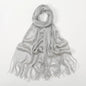 Sexy Fashion Banquet Sunscreen Shawl Gold Silver Shiny Scarves For Women Lace Tassel Party Evening Dress Scarf