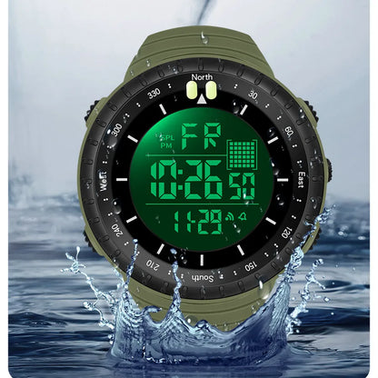 SYNOKE Outdoor Military Digital Watch For Men Fashion Retro Men Watch Sports Waterproof Men Watch Multifunctional Handsome Men