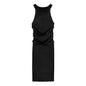 Dresses for Women  Elegant Sexy Sleeveless  Back Textured Mini Skinny Dress New Fashion Summer Casual PTKPCC