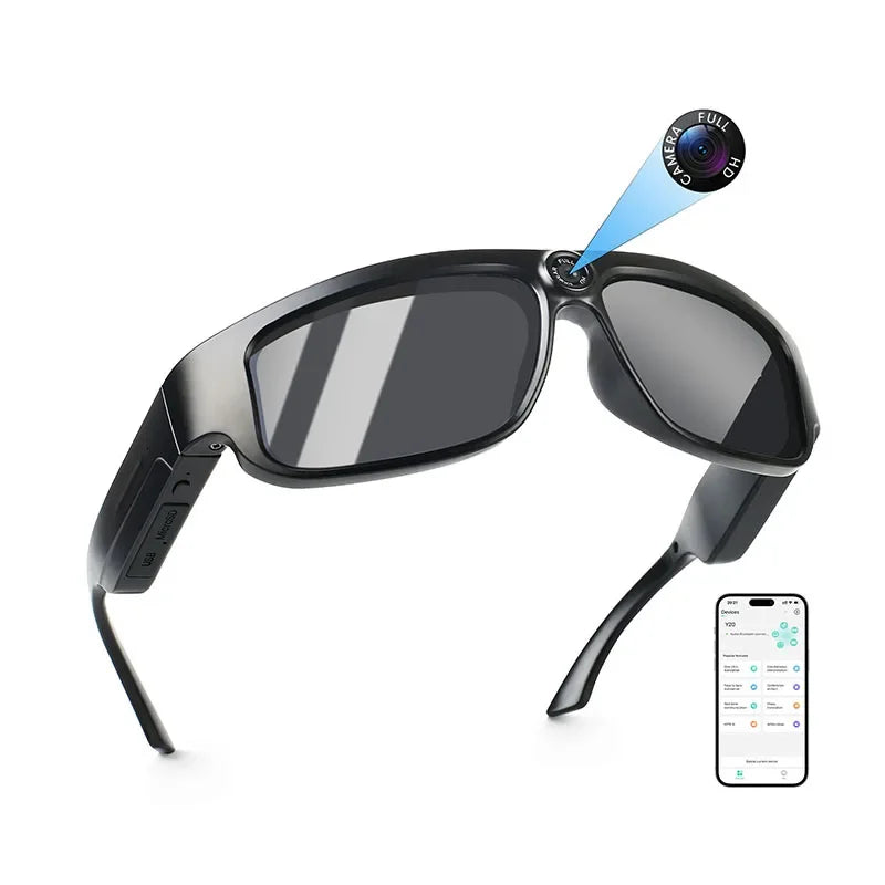 Smart Glasses 1080P Video Sports Glasses 4K Camera Music Call AI Translation Glasses Requires Card Insertion For Use