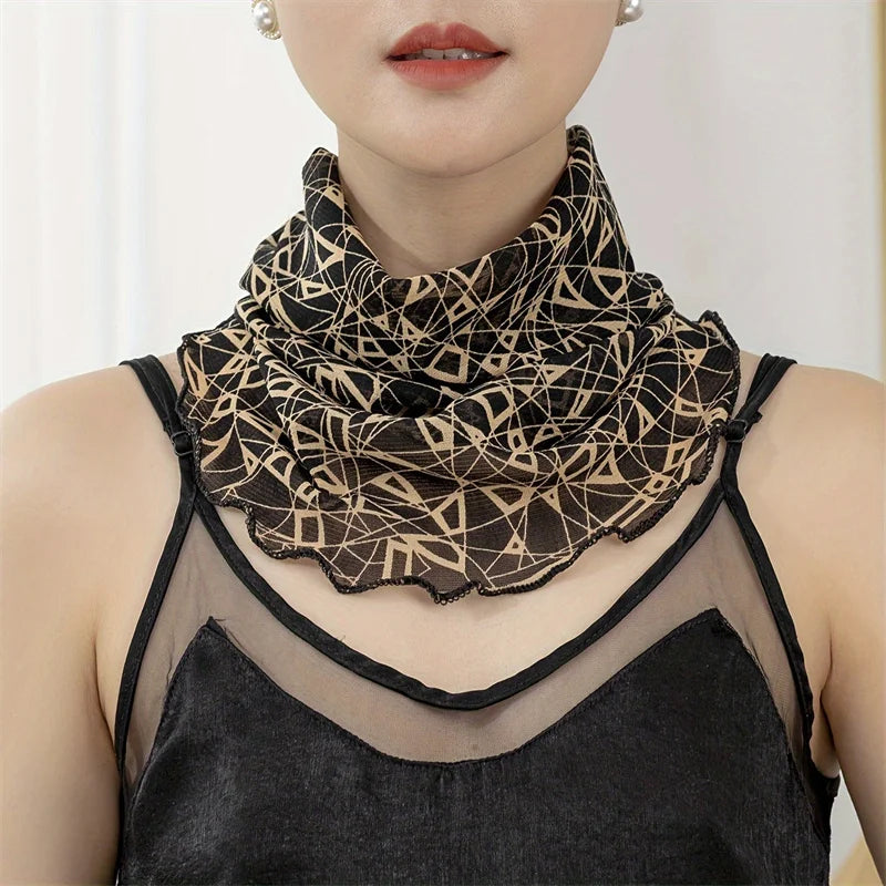 Hiking For Women Face Scarves Fishing Neck Scarf For Men Triangular Scarf Face Cover Sunscreen Veil Ice Silk Mask 2024