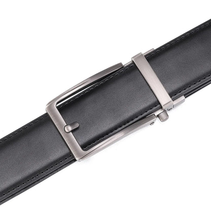 Click Belts for Men Luxury Brand Designer Automatic Buckle Real Original Genuine Leather Men's Belt Male Jeans Waist Straps