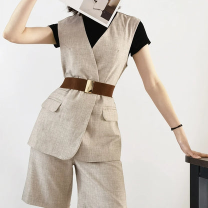 Fashion Women Elastic Band Wide Belts Simple Down Coat Waist Belt Female Buckle Black Strap Dress Decoration Accessories Ladies