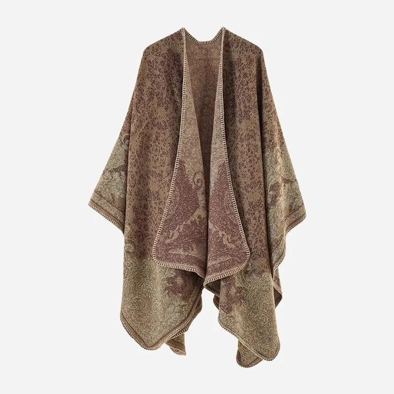 Scarves Woman Bohemian Ethnic Style Retro Shawl for Women Scarf Atmospheric Cloak Outdoor Wear Echarpe Épaisse Evening Service