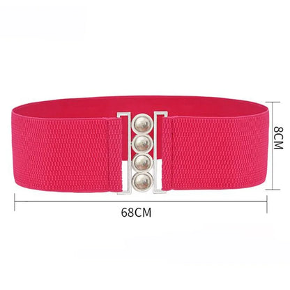 Belts For Women Elastic Band Wide Belts Down Coat Waist Belt Female Buckle Cummerbands Waistband Corset Decoration Accessories