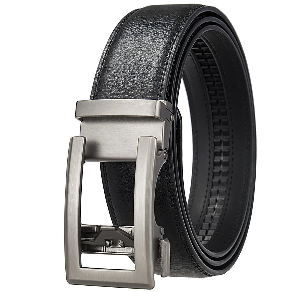 Business Belts for Men Genuine Leather Automatic Men Belt Luxury Waist Strap Designer Belts Male High Quality Fashion Formal