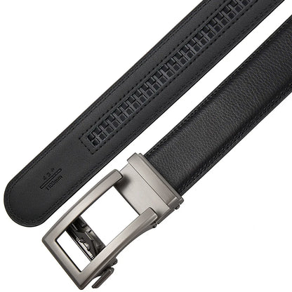 Business Belts for Men Genuine Leather Automatic Men Belt Luxury Waist Strap Designer Belts Male High Quality Fashion Formal