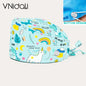 Women Beauty Work Hats Pet Grooming Nursing Work Scrub Hats Surgical Hats for doctors nurse hats scrub cap with button