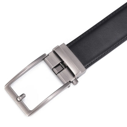 Click Belts for Men Luxury Brand Designer Automatic Buckle Real Original Genuine Leather Men's Belt Male Jeans Waist Straps