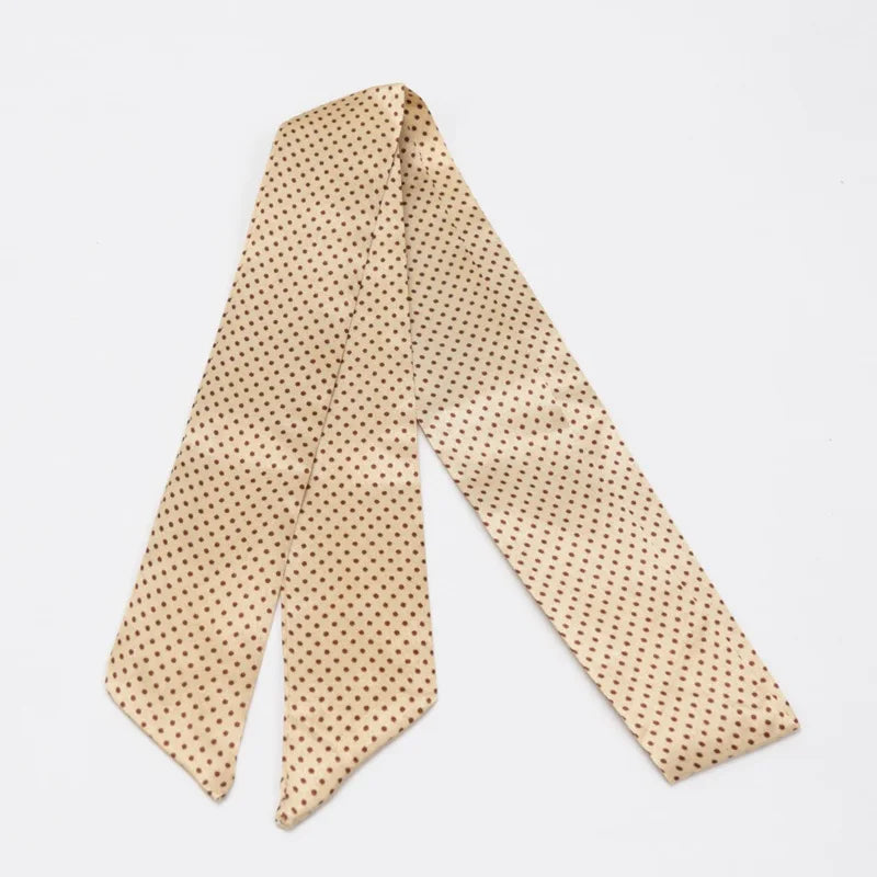 Skinny Scarf Hair Small Women Simple Style Handle Ribbon Fashion Printing Hairband Headscarf Beautiful Scarves Bags for Women