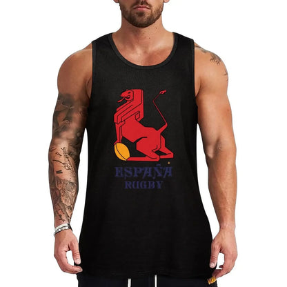 New Spain Rugby Tank Top men clothings t-shirt for men Sleeveless men