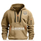 Honda Motorcycle Hoodie for Men Fashionable Men's Sweatshirt with Honda Logo Hooded Zip Top and Pockets