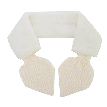 Women Scarves Girls Ladies Autumn Winter Knitted Scarf Sweet Cute Comfortable Warm Female Cross Straps Shawl Soft Neck Scarf