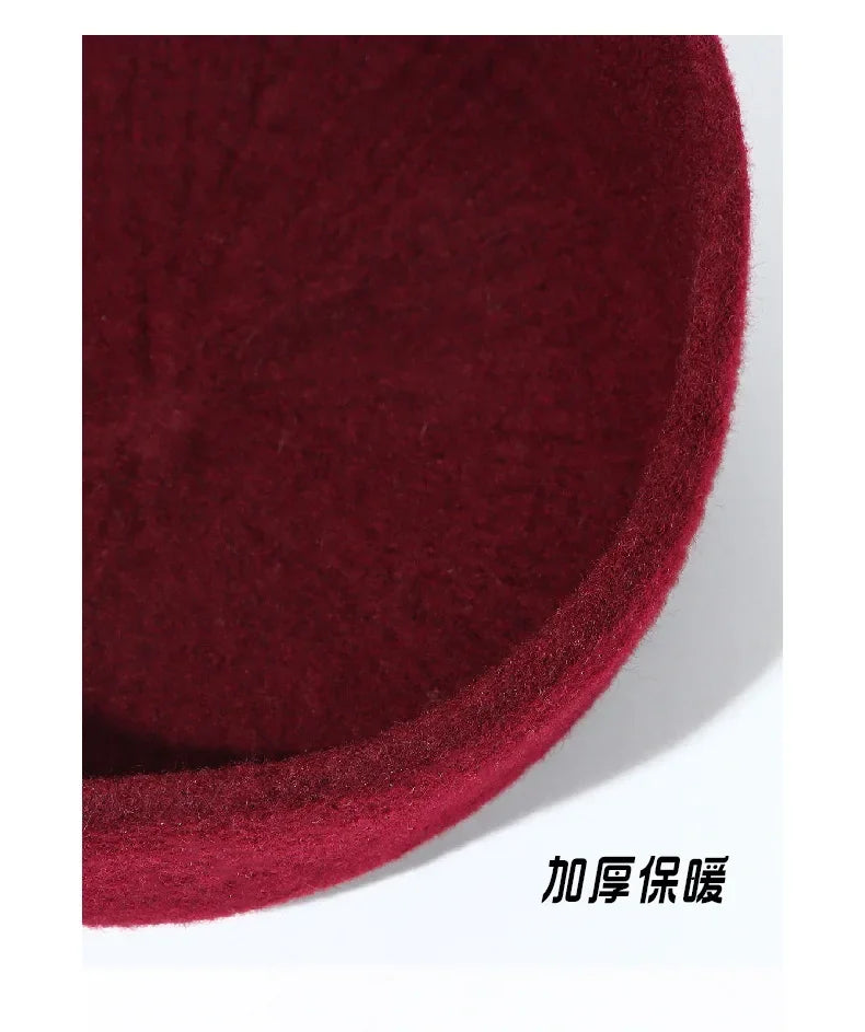 Muslim Hats for Men Red Black Berets Real Wool Elegant Headwear Islamic Hijabs Dancing Party Outdoor Prayer Caps African Hat