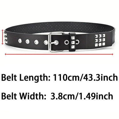 Trend Rivet Belts Heavy Metal Belt Men Women Punk Nightclub Rock Style Jeans Belt Y2K Belt Fashion Decoration Women's Belts