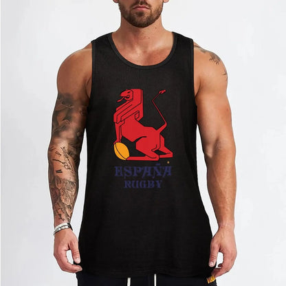 New Spain Rugby Tank Top men clothings t-shirt for men Sleeveless men