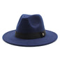 Fedora Hats for Women Fashion Elegant Bowler Dress Caps Panama Church Wedding Ribbon Band Hat Men Felt Jazz Hat