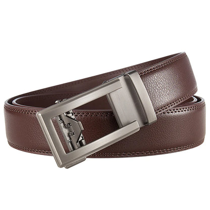 Business Belts for Men Genuine Leather Automatic Men Belt Luxury Waist Strap Designer Belts Male High Quality Fashion Formal