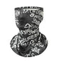 Scarves English Graffiti Sunscreen Face Mask UV Protection Shading Riding Mask Personal Breathable Ice Silk Face Towel Summer