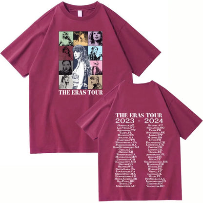 T.S The Era Tour T-shirt Man Women Harajuku O-neck Casual Shirt Fans Gift