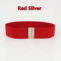 Fashion Women Elastic Band Wide Belts Simple Down Coat Waist Belt Female Buckle Black Strap Dress Decoration Accessories Ladies