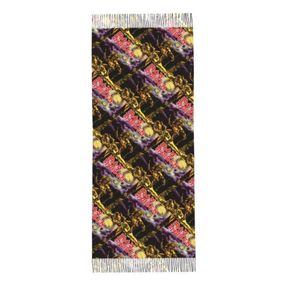 Custom Female Large British Heavy Metal Rock Iron Maidens Scarves Women Winter Soft Warm Tassel Shawl Wraps Scarf