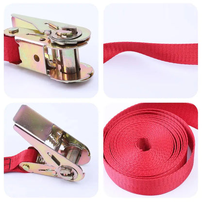 2M Strong Buckle Tie Down Belt cargo straps for Car motorcycle bike With Metal Buckle Tow for Luggage Bag Rope Ratchet Belt